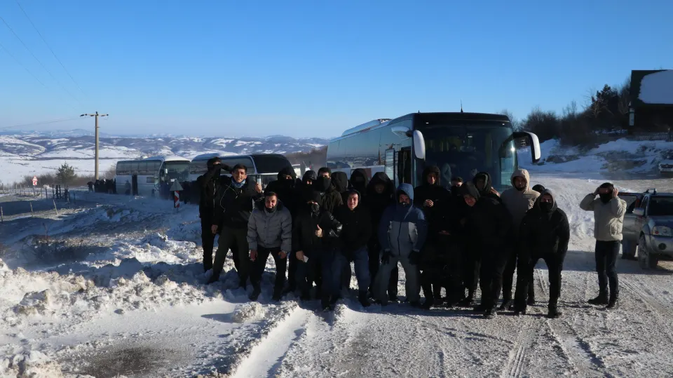 Ladik Akdağ’da 200 Metrelik Dev Türk Bayrağıyla Sarıkamış Yürüyüşü 1