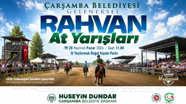 Çarşamba Geleneksel Rahvan At Yarışları 2026 Başlıyor