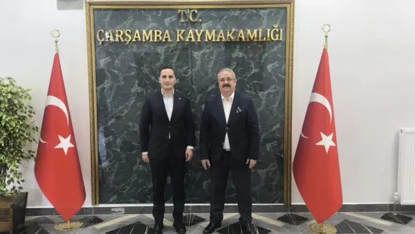 Salıpazarı Kaymakamı Beyazıt'tan Kaymakam Sağlam'a Veda Ziyareti