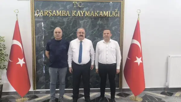 İrfan Öztürk'ten Kaymakam Mehmet Kamil Sağlam'a Veda Ziyareti