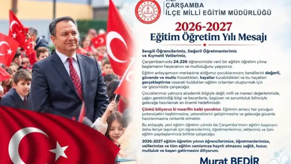 Murat Bedir'den 2026-2027 Eğitim-Öğretim Yılı Açılış Mesajı