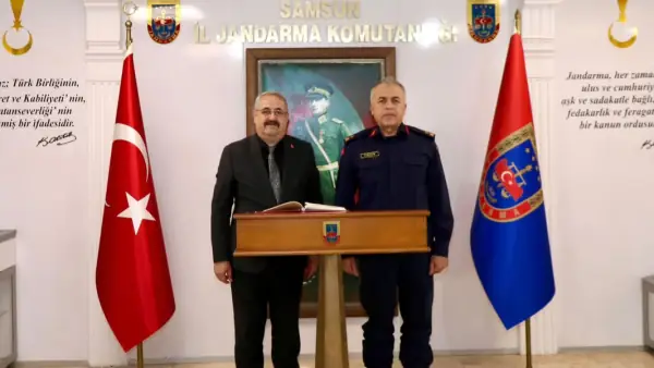 Kaymakam Mehmet Kamil Sağlam'dan Tuğgeneral B. Murat Yakın'a Ziyaret