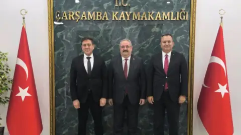 MEB Müfettişi Rıza Aydın'dan Kaymakam Mehmet Kamil Sağlam'a Ziyaret