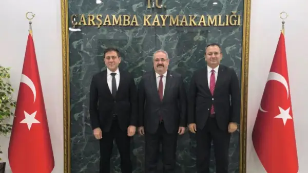 MEB Müfettişi Rıza Aydın'dan Kaymakam Mehmet Kamil Sağlam'a Ziyaret