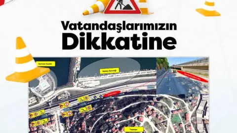 Samsun'da SASKİ Çalışması Nedeniyle Trafik Akışı Tek Yöne Düşürülüyor