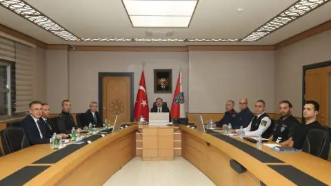 Samsun'da Samsunspor-Amed Müsabakası Öncesi Güvenlik Toplantısı Yapıldı