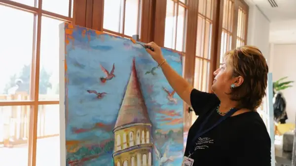 Samsun'da I. Sanat Çalıştayı Yalı Sergi Salonu'nda Ziyaretçilerini Bekliyor
