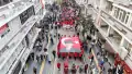 Samsun'da 1919 Metrelik Bayrakla Coşkulu Cumhuriyet Yürüyüşü